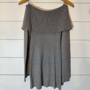 WHBM Off-shoulder Ribbed Knit Tunic Sweater
